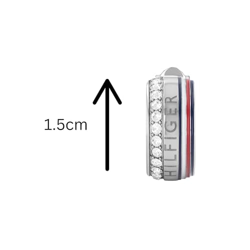 Tommy Hilfiger Jewelry Creolen für Damen aus Edelstahl mit Kristallen