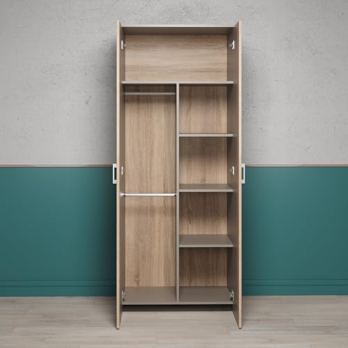 Babyzimmer-Set 'BERRY' mit 3-fach Lattenrost, Wickelkommode & Kleiderschrank