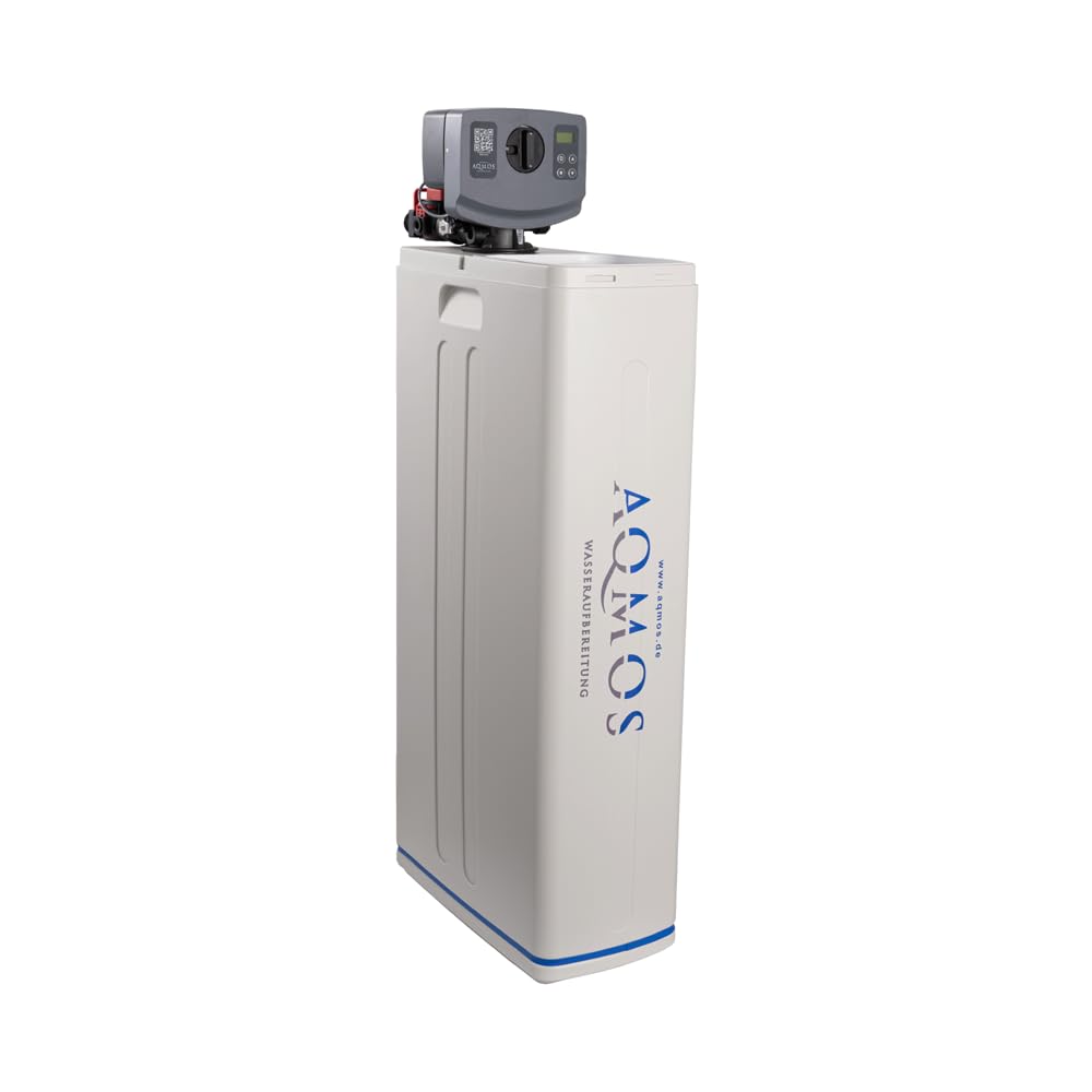 Aqmos water softening system (R2D2-72) with connection set and mounting block: anti-limescale system