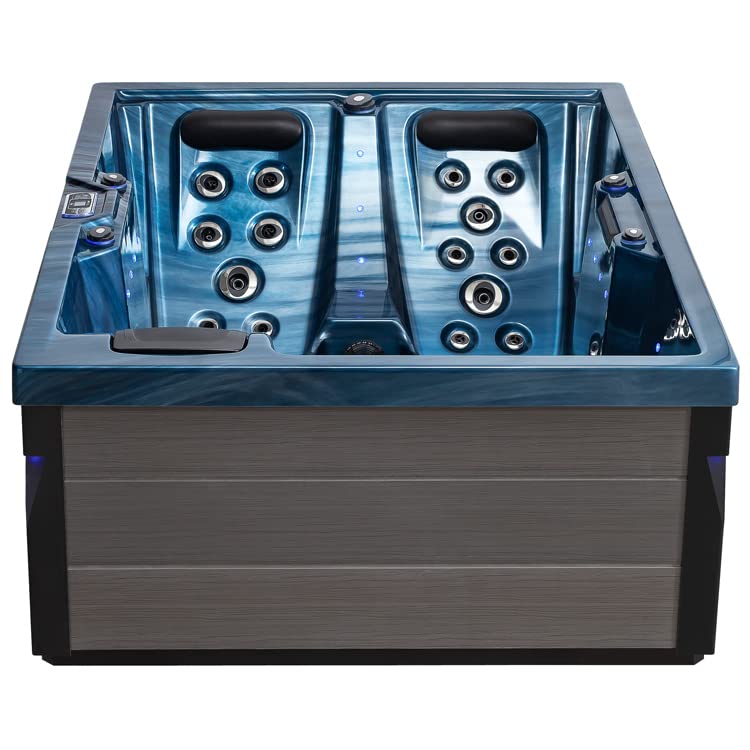 AWT AQART SPA IN-405 Eco Outdoor Whirlpool: 37 Jets, Colored Light & Ozone (Oceanwave)