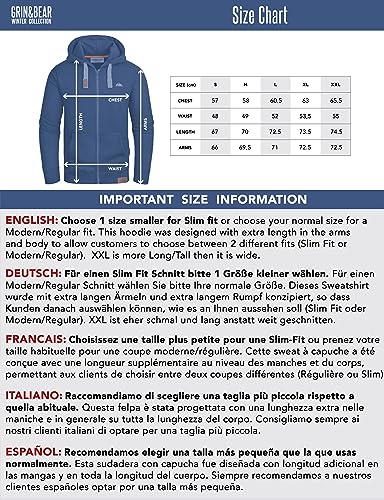 Grin&Bear Hoodie Men's Sweatshirt GEC703 Navy