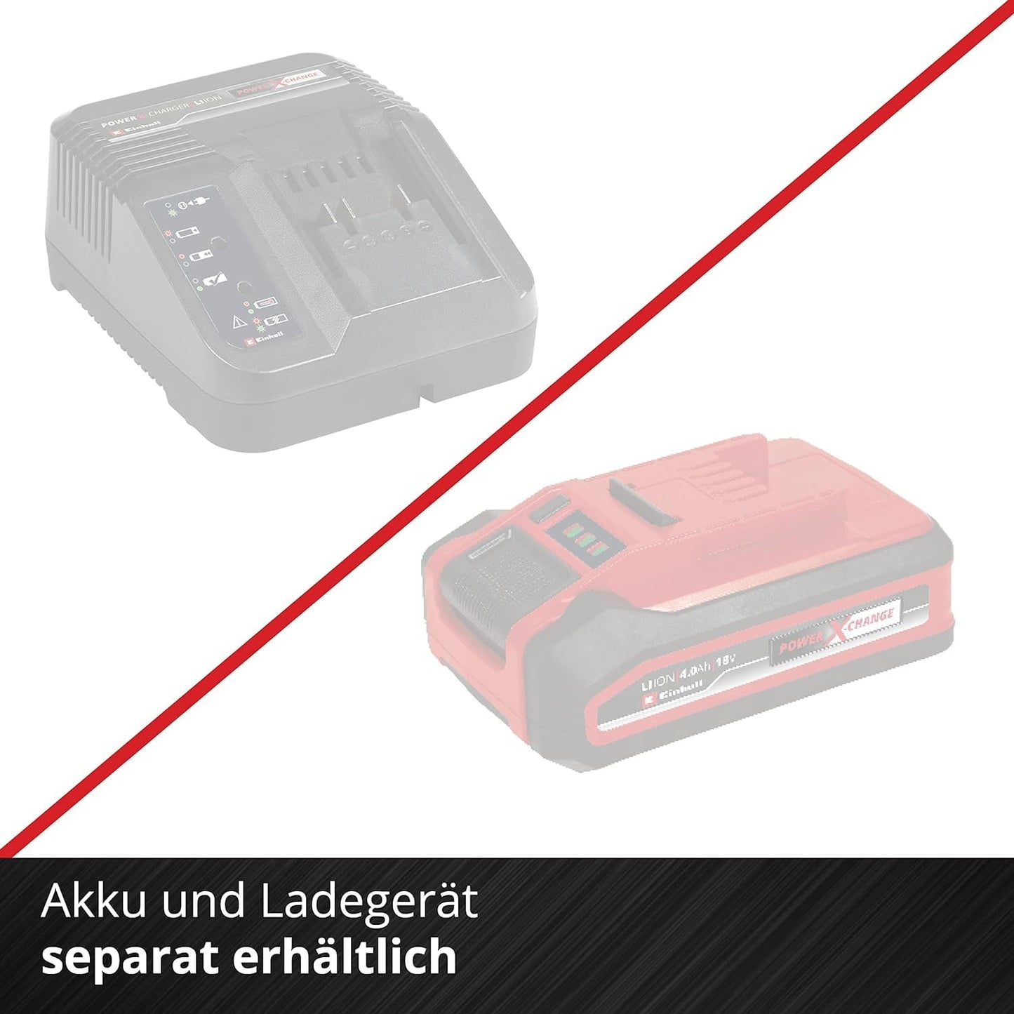 Einhell Akku-Rasentrimmer (GE-CT 18) Li Solo Power X-Change ohne Akku und Ladegerät
