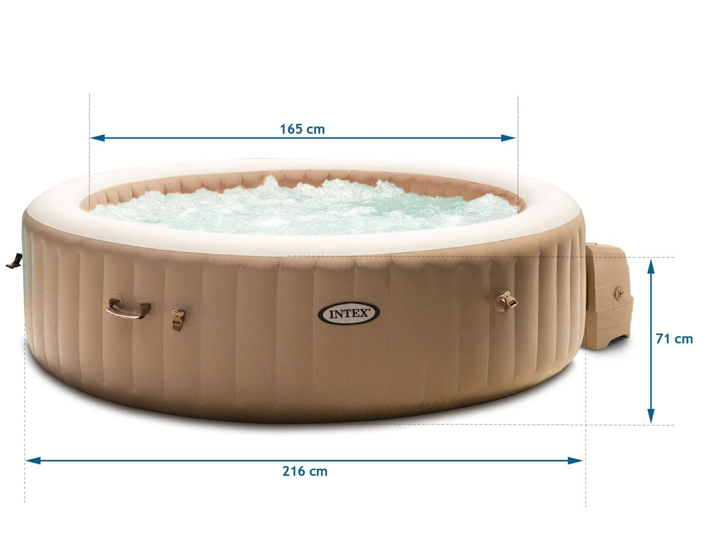 Intex PureSpa '28428' | Inflatable Fiber-Tech™ hot tub for 6 people