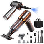 Cordless handheld vacuum cleaner (25000PA) with electric dust blower for car, office