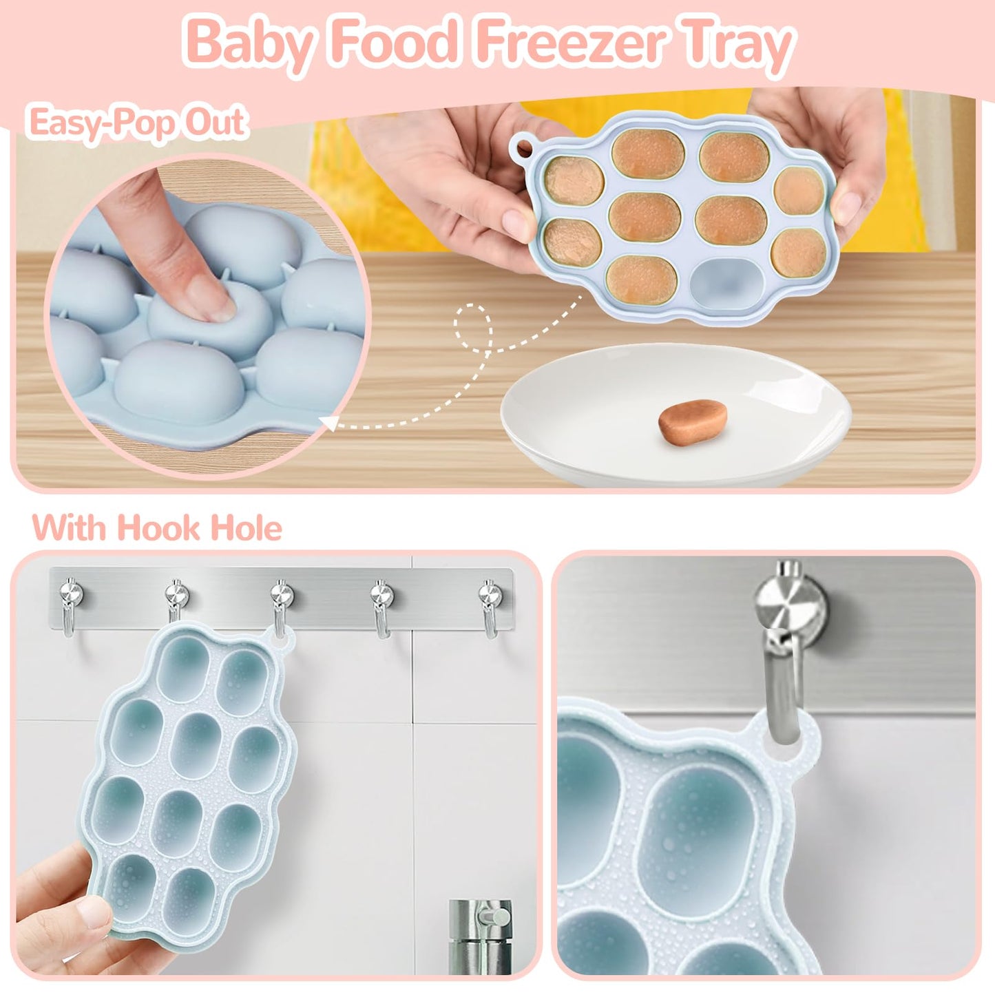 WEST STORY Baby Fruchtsauger, Beißspielzeug (5x Silikon Sauger in 3 Größen)
