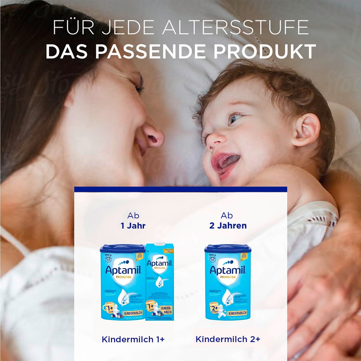 Aptamil Children's Milk 2+ (1x 800g) for growing toddlers - 43 portions of 130ml each