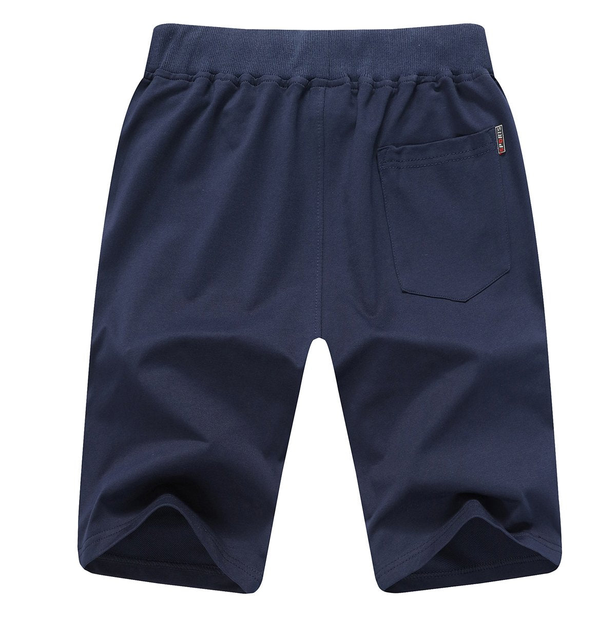 JustSun Men's Sports Shorts for Summer: Cotton, Elastic Waist