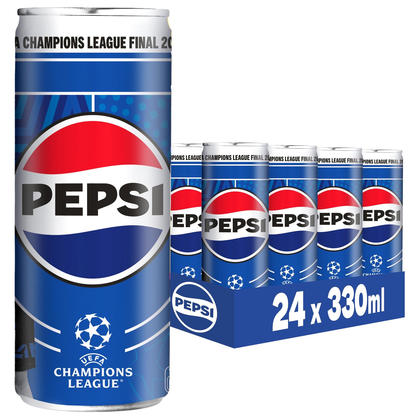 PEPSI COLA - The Original (24x 0.33l): Caffeinated cola in a disposable can