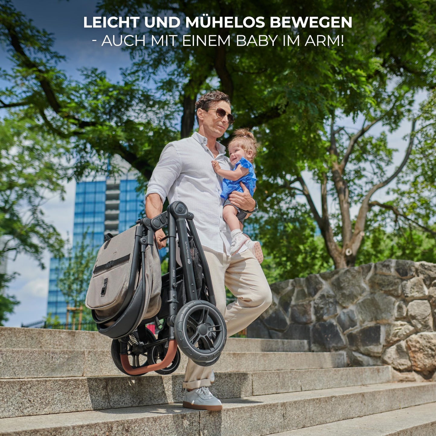 Kinderkraft ESME 3-in-1 Multifunktionskinderwagen: Babywanne, Sportwagen, Maxi-Cosi