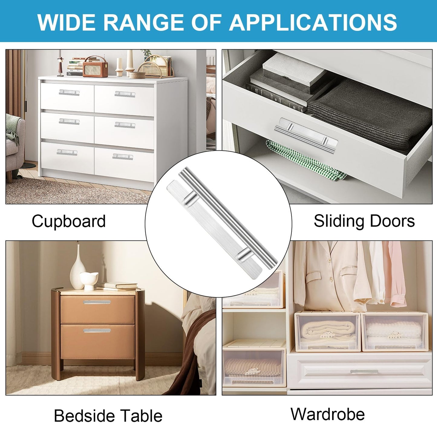 AOROPS Self-adhesive Door Handles | Stylish & practical solution without drilling