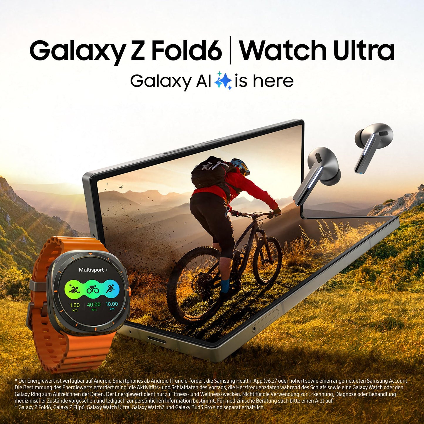 Samsung Galaxy Z Fold6 AI smartphone with warranty: 256GB storage, 50MP camera