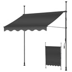 KESSER® Sun Protection Clamp Awning for Balconies & More | Height Adjustable without Drilling (Anthracite)