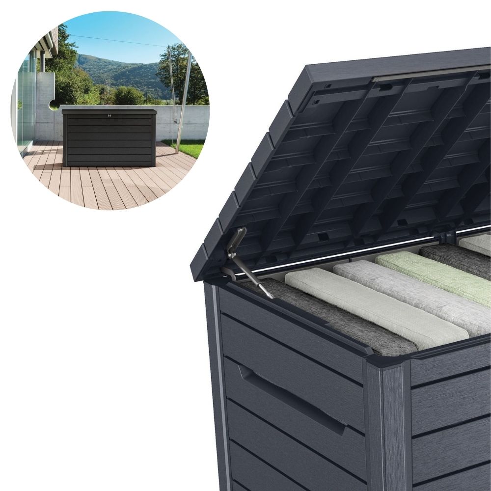 Koll Living cushion box Goliath XXL (870 liters): Graphite