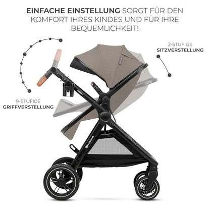 Kinderkraft ESME 3-in-1 Multifunktionskinderwagen: Babywanne, Sportwagen, Maxi-Cosi
