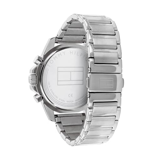 Tommy Hilfiger (1791788) multi-dial quartz watch for men with silver stainless steel bracelet