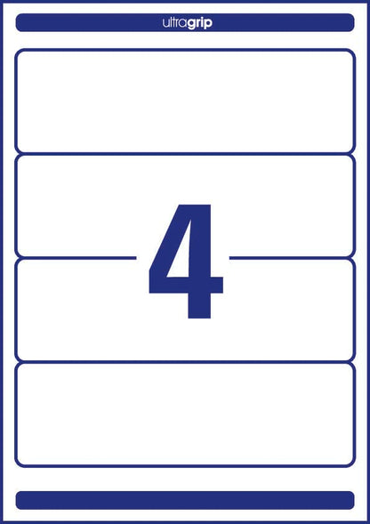 AVERY Zweckform (L4761-25) Binder Spine Labels (61x192mm) with Ultragrip: Self-adhesive, 30 Sheets