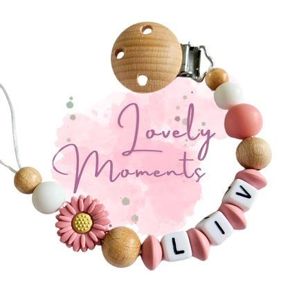 Lovely pacifier chain: Personalized baby gift for girls and boys