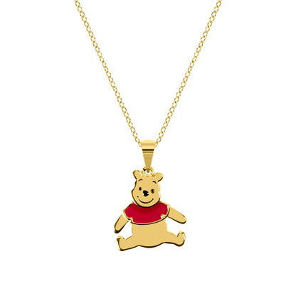 Disney 'Winnie the Pooh' Damen-Halskette aus Sterling-Silber 925