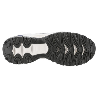Skechers 'Afterburn M. Fit Grill Captain' Men's Slip-In Shoes (White-Navy)