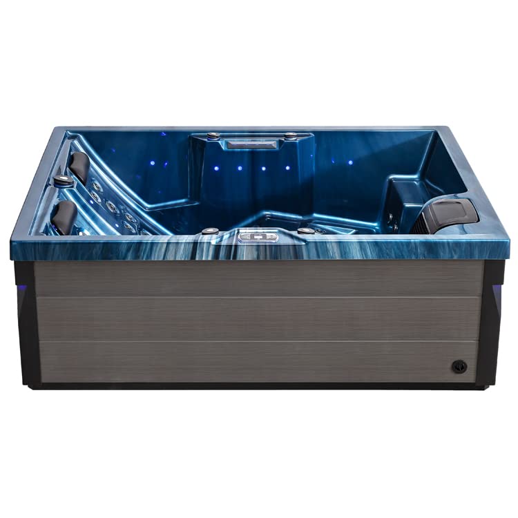 AWT AQART SPA IN-405 Eco Outdoor Whirlpool: 37 Jets, Colored Light &amp; Ozone (Oceanwave)