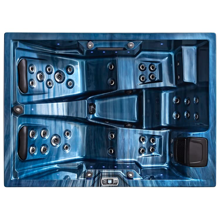 AWT AQART SPA IN-405 Eco Outdoor Whirlpool: 37 Jets, Colored Light &amp; Ozone (Oceanwave)