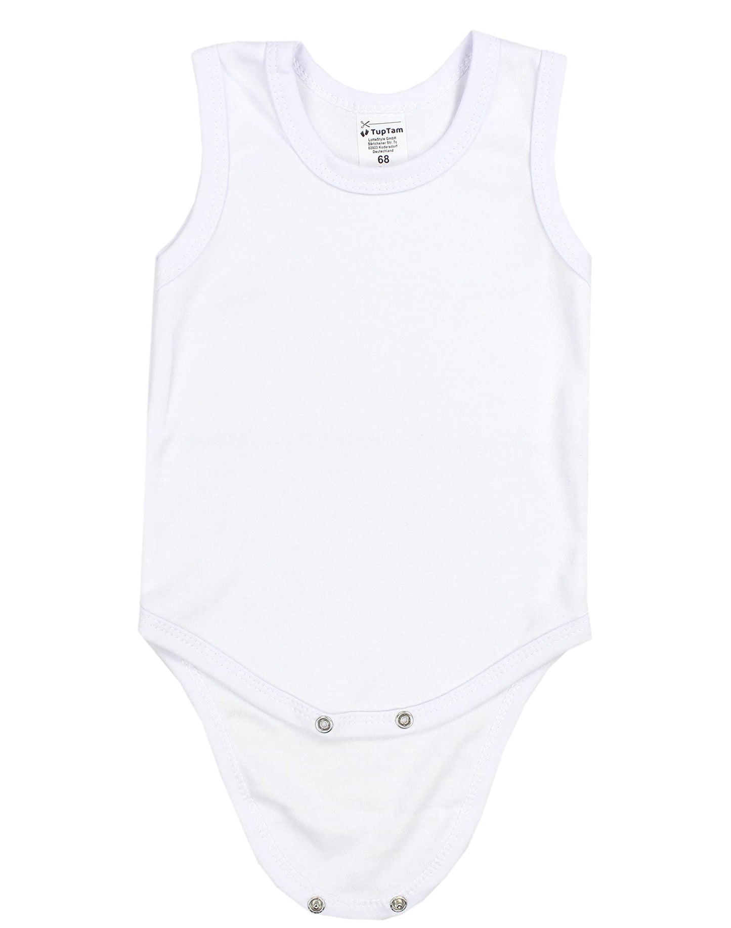 TupTam baby boys' underarm bodysuits in a pack of 5 made of cotton: OEKO-TEX certified