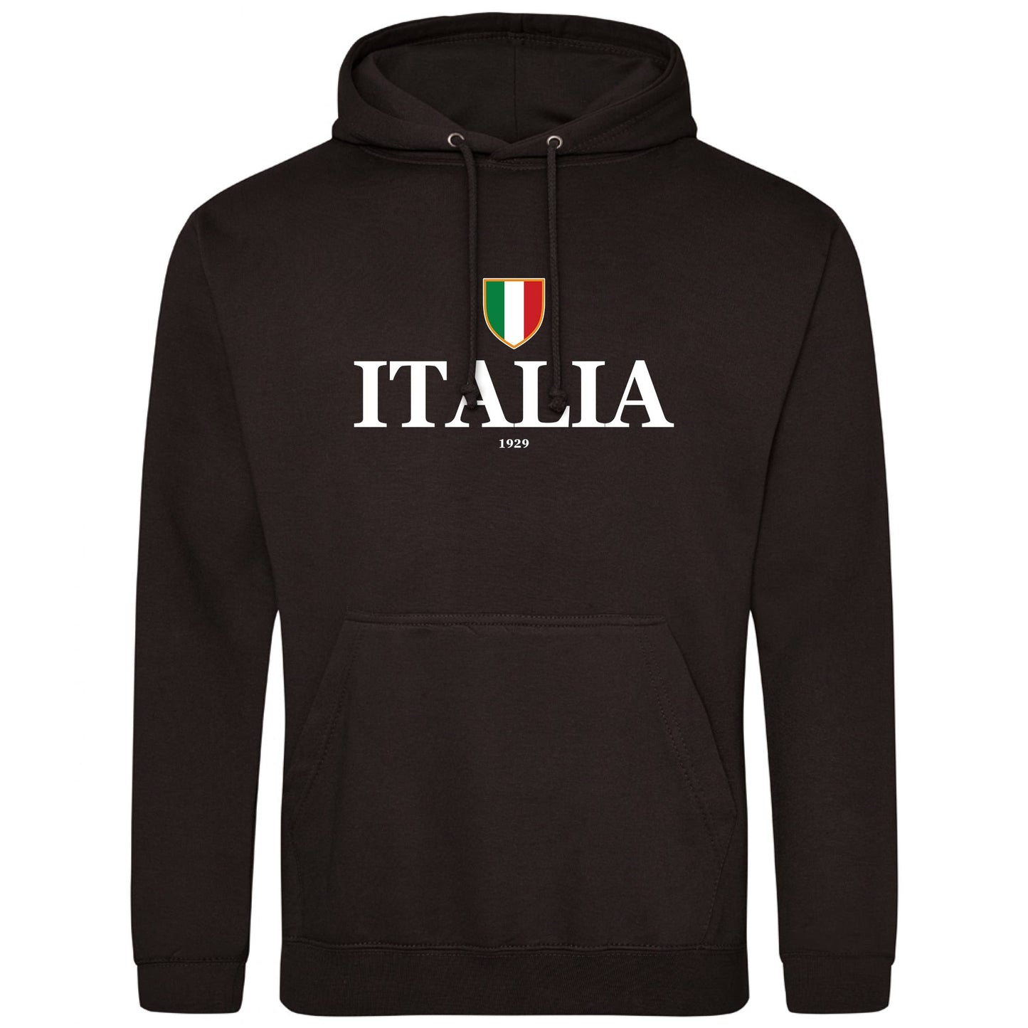 ITALIA Herren Kapuzenpullover mit italienische Flagge in Königsblau