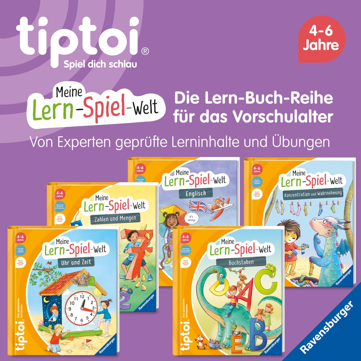 Ravensburger - tiptoi® Meine Lern-Spiel-Welt: Buchstaben Buch für Kinder ab 4 Jahre zum ABC lernen