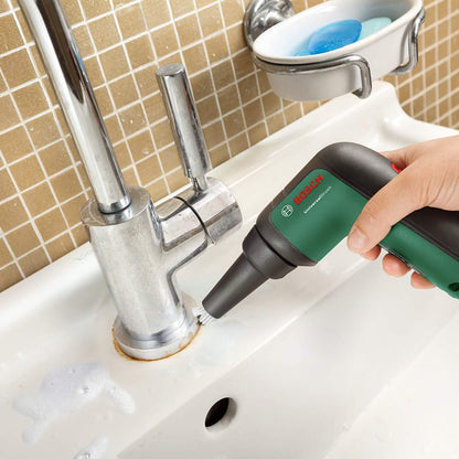 Bosch Home and Garden cordless cleaning brush with 4 cleaning attachments, USB charging