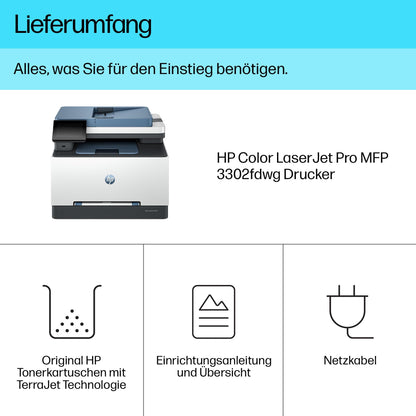 HP Color LaserJet Pro 4202dw | A4 color laser printer | WiFi | Duplex | TerraJet toner