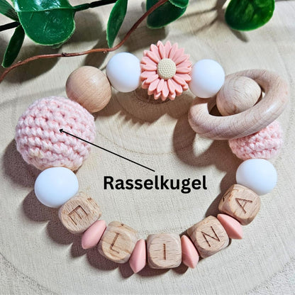 Lovely pacifier chain: Personalized baby gift for girls and boys
