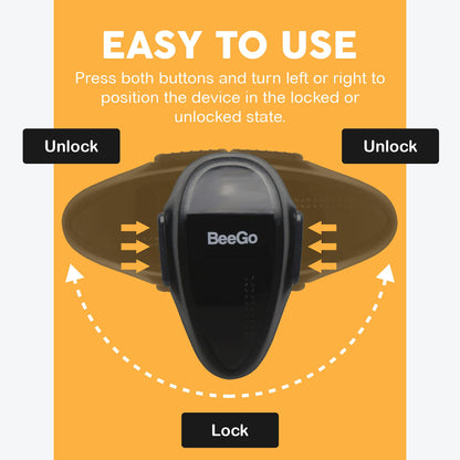 BeeGo® Oven Child Safety Lock for Babies &amp; Toddlers: Easy Installation (Black)