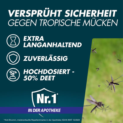 ANTI BRUMM Ultra Tropical Insect Spray (75ml): Strong protection against mosquitoes and ticks