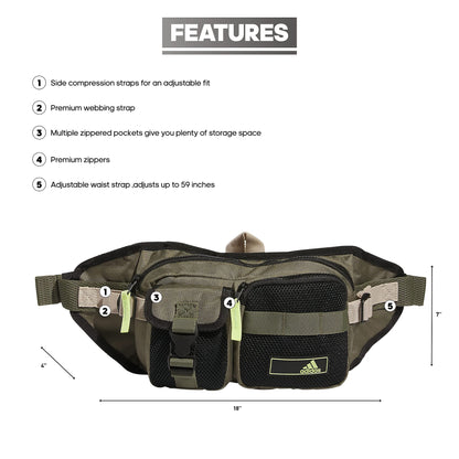 adidas Amplifier 2 Crossbody/Belt Bag: Ideal for phone, keys, wallet