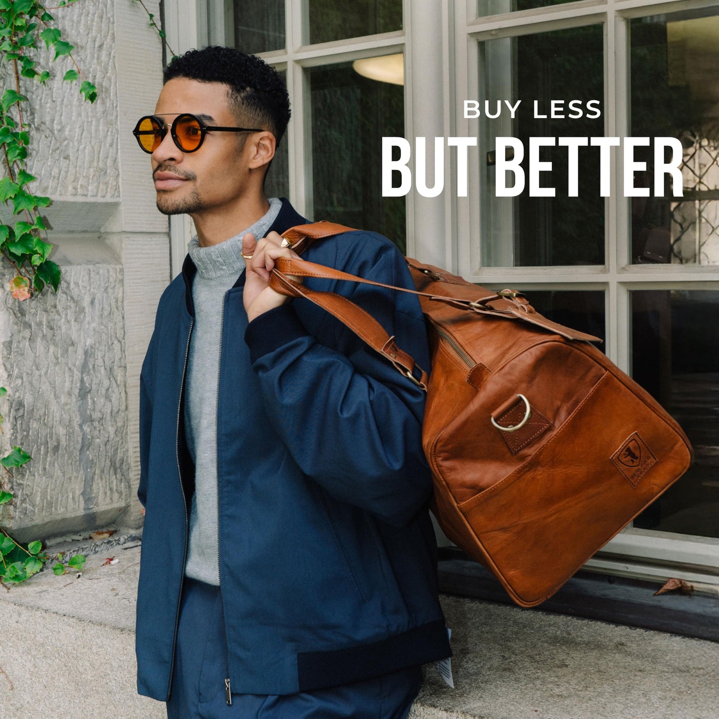 BERLINER BAGS 'Oslo Weekender' leather travel bag (brown): 45 liters 