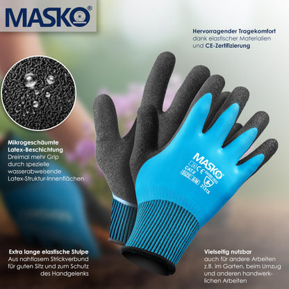 MASKO® Drehmomentschlüssel (6-teilig): 40-210Nm 1/2' CV inkl. 3 Stecknüsse + Montagehandschuhe Koffer