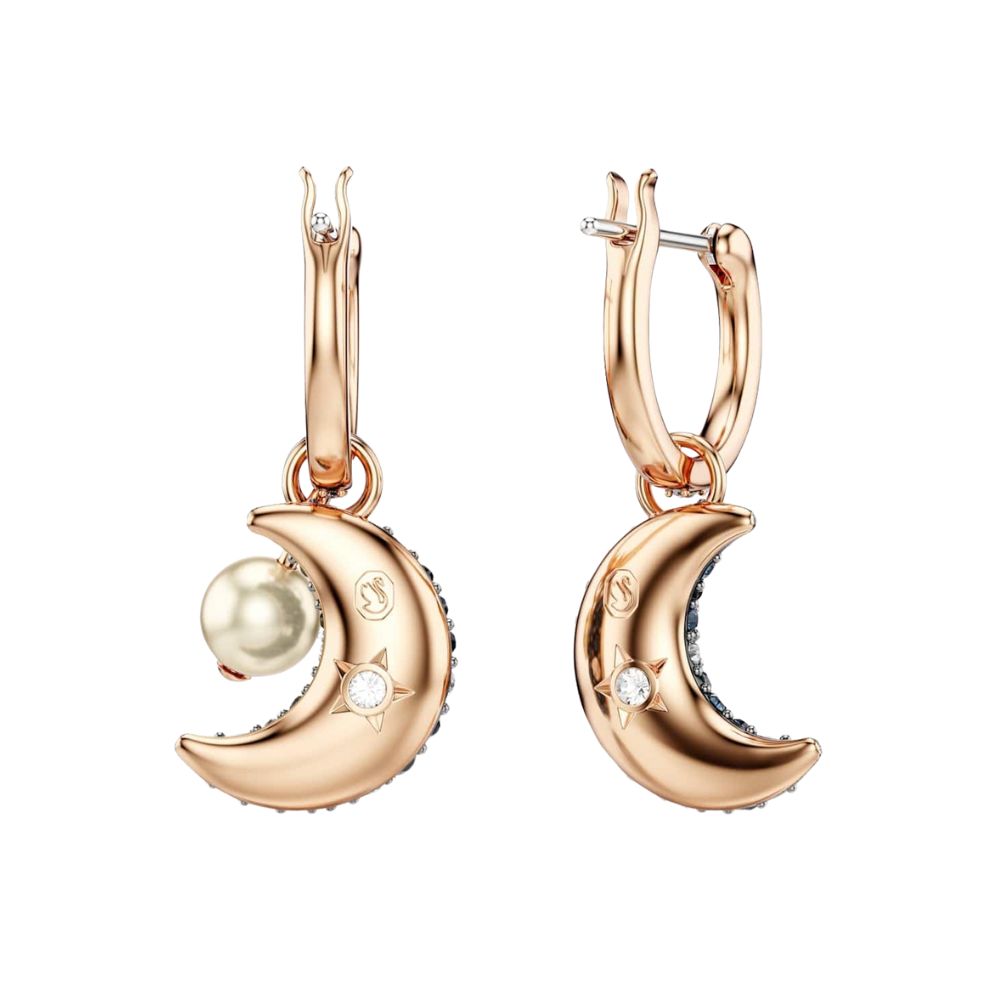 Swarovski 'Sublima' Luna Drop earrings with moon motif and radiant Swarovski crystals