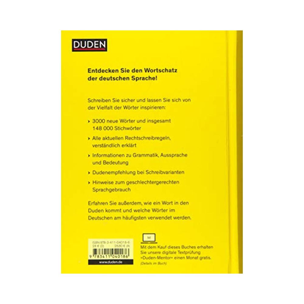 DUDEN: German orthography: The comprehensive standard work based on the current official rules