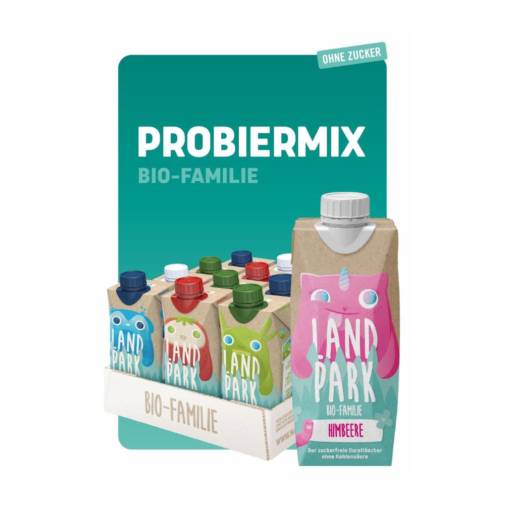 Landpark Bio-Familie Tabier Mix (12x0.5L): Children's drink without sugar and sweeteners