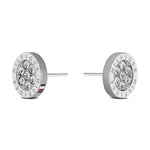 Tommy Hilfiger Jewelry women's stainless steel stud earrings with crystals