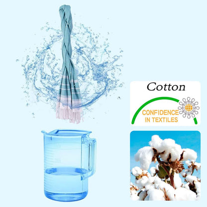 Strandtuch XXL für Damen und Herren: Hamamtuch aus türkischer Baumwolle, Schnelltrocknend