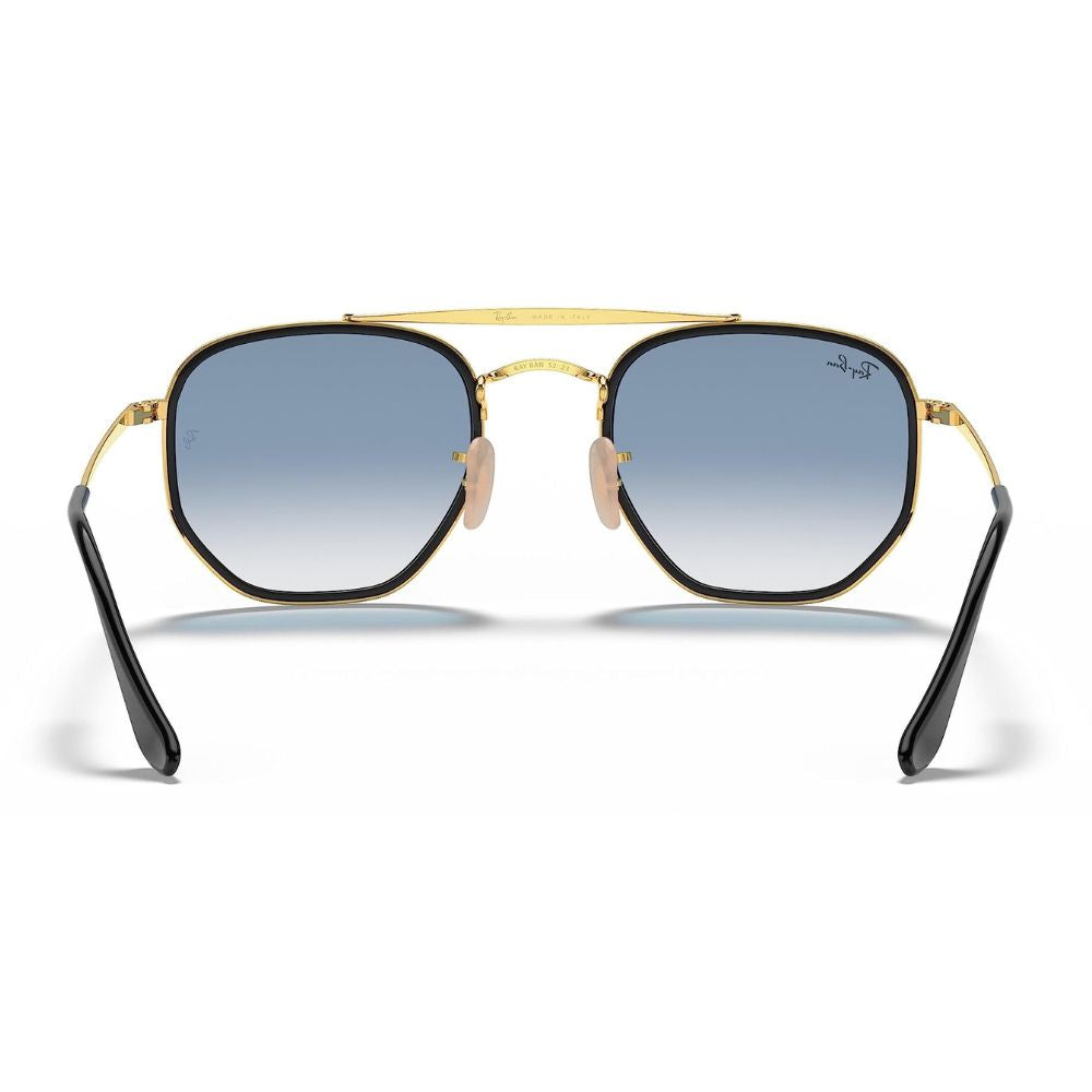 Ray Ban 'RB3648M' Unisex Sonnenbrille: Gold-Retro-Style (Größe: 52mm)
