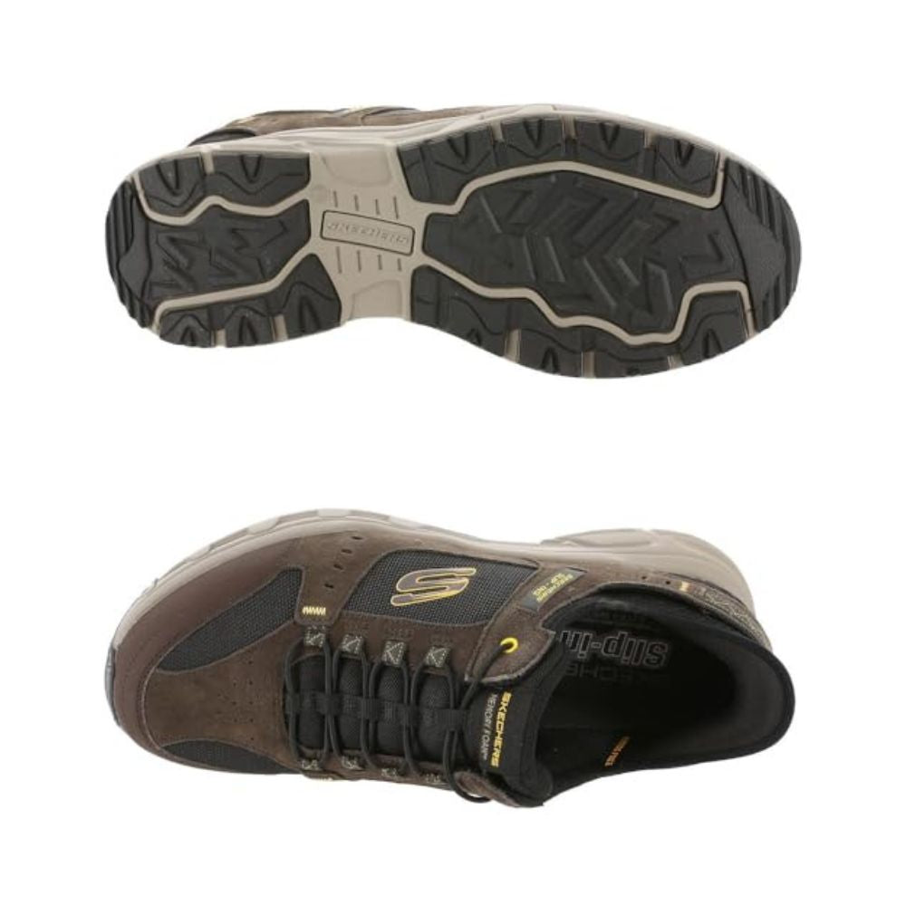 Skechers 'Oak Canyon Consistent Winner' Slip-Ins Herren Sneaker (Braun)