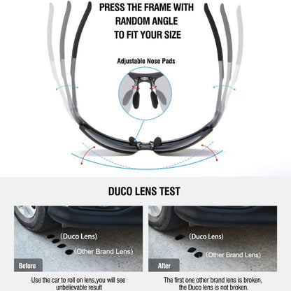 Duco '8177SDE-11' polarisierte Sonnenbrille für Herren: 100% UV400, Unzerbrechlich