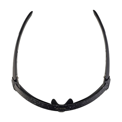 Alpina '5W1NG CM+' Unisex Sportbrille: 100% UV-Schutz, Ceramic-Gläser, Fogstop (Black-Blur)